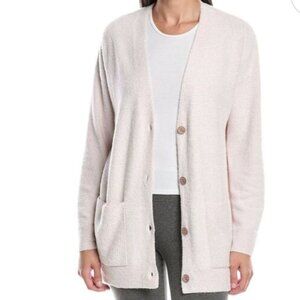 Barefoot Dreams | CozyChic Lite Button Front Cardigan | Blush Pink | S | EUC